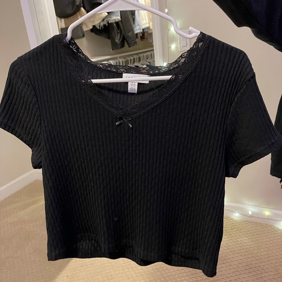 Topshop Tops - Topshop Lacey Baby Tee